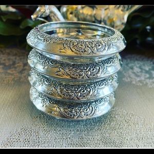 Sterling silver coasters